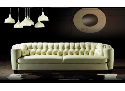 Ylellinen Chesterfield -sohva 4 istuva synteettinen nahka sohva valkoinen sohva moderni